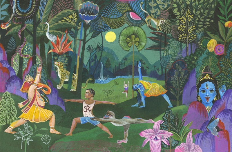Illustration de l'atelier de yoga