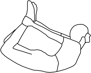 Illustration yoga Dhanurasana